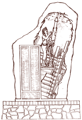Sketch of proposed monument.